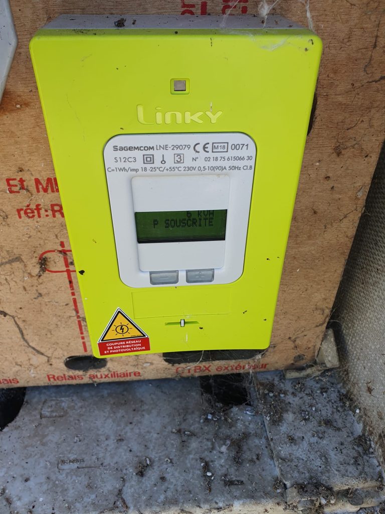 chantier launaguet - compteur linky